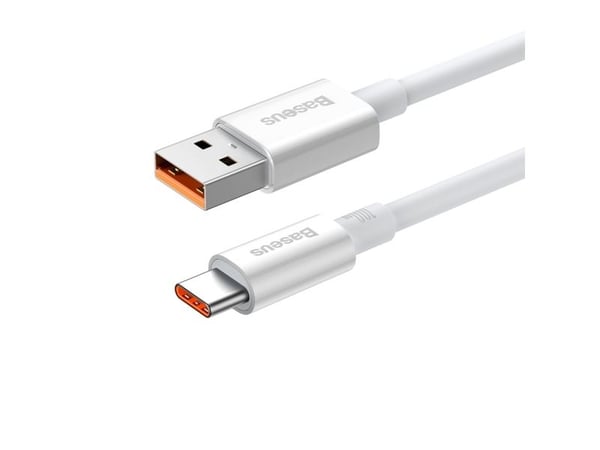 Baseus Superior Series USB-A - USB-C 100W-kabel 1,5 m - vit