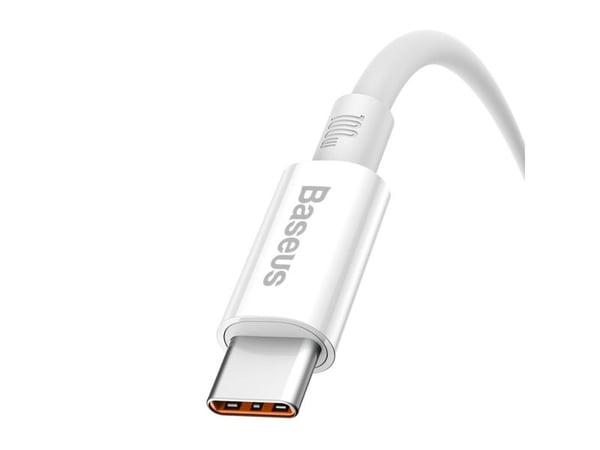 Baseus Superior Series USB-A - USB-C 100W-kabel 1,5 m - vit