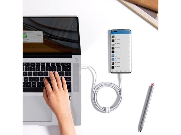 Baseus Superior Series USB-A - USB-C 100W-kabel 1,5 m - hvit