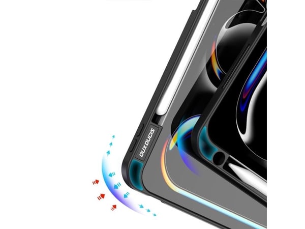 Dux Ducis MAGI-skal med plats för stylus till iPad Pro 11 (2024) - svart