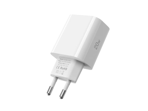 TECH-PROTECT NC20W 1-PORT NETWORK CHARGER PD20W + LIGHTNING CABLE WHITE
