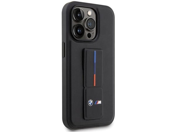 BMW grepstativ hot stamp iPhone 14 Pro-etu - svart