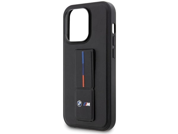 BMW grepstativ hot stamp iPhone 14 Pro-etu - svart