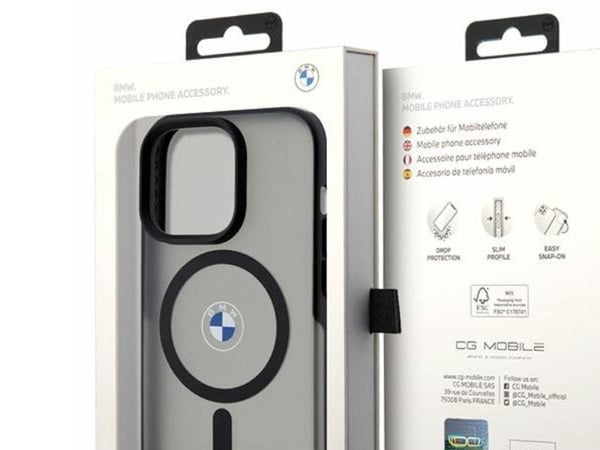 BMW BMHMP14XDSLK iPhone 14 Pro Max 6.7" black/black hardcase Signature MagSafe case