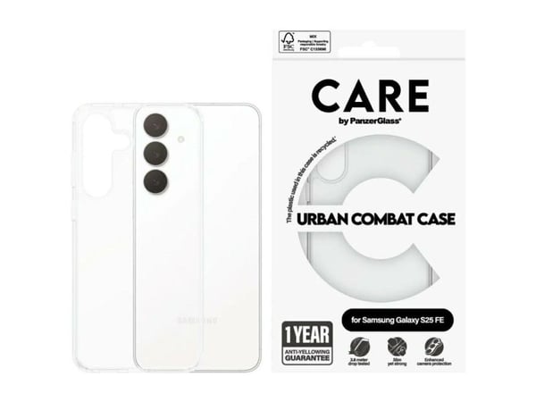 CARE by PanzerGlass - Baksidedeksel for mobiltelefon - flaggskip - polykarbonat, termoplast-polyuretan (TPU) - for Samsung Galaxy S25 FE