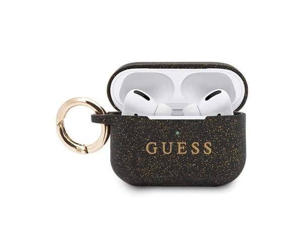 Guess ring silikondeksel til AirPods Pro - svart og gull