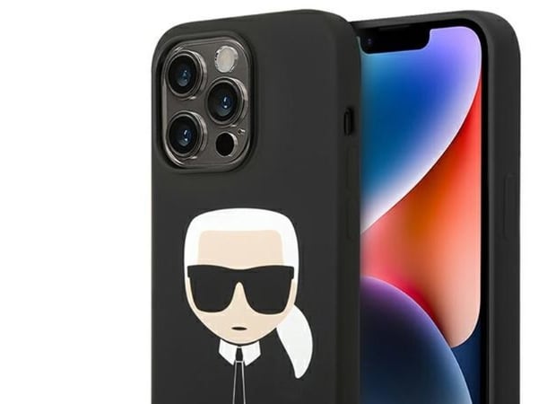 Karl Lagerfeld silikontrekk Karl’s Head til iPhone 14 Pro Max - sort