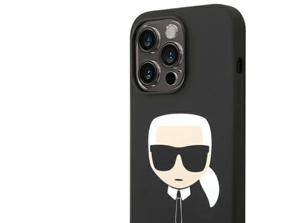 Karl Lagerfeld silikontrekk Karl’s Head til iPhone 14 Pro Max - sort