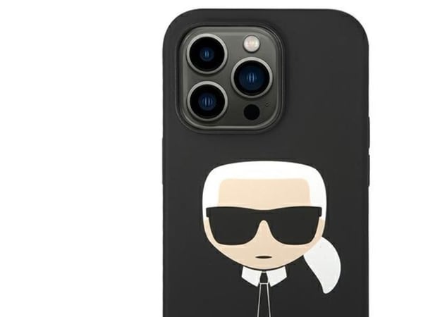 Karl Lagerfeld silikontrekk Karl’s Head til iPhone 14 Pro Max - sort