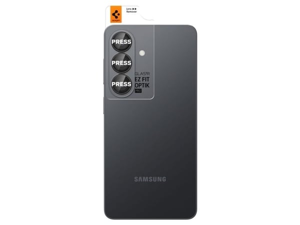 Spigen Glas.Tr Ez Fit Optik Pro HD 2-pakning kameradeksel for Samsung Galaxy S26 - sort