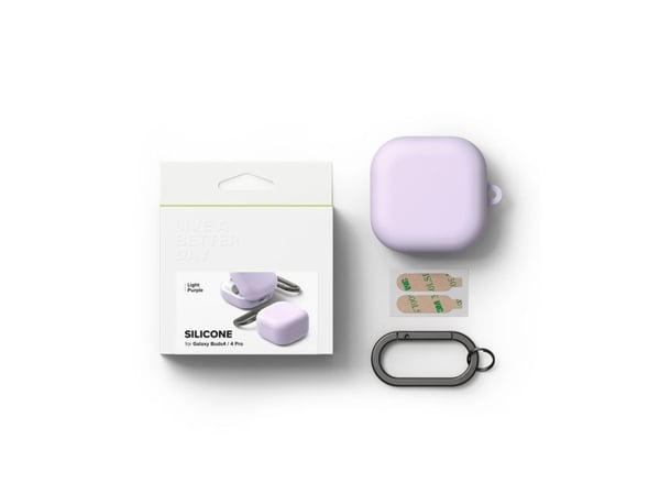 Ringke silikonfodral Samsung Galaxy Buds 4 / 4 Pro Light Purple