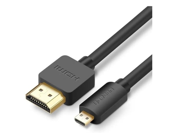 UGREEN HD127 micro HDMI - HDMI 4K 3D 1m kaapeli (musta)