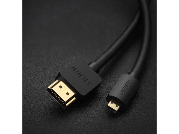 UGREEN HD127 micro HDMI - HDMI 4K 3D 1m kaapeli (musta)