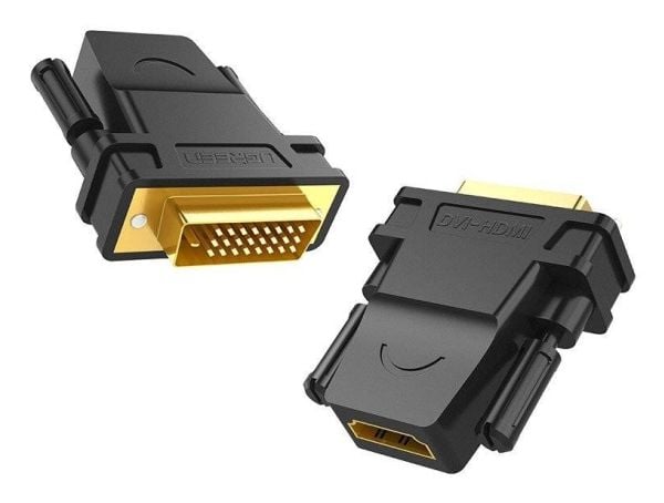 Ugreen 6957303821242, DVI, HDMI, Svart, Gull