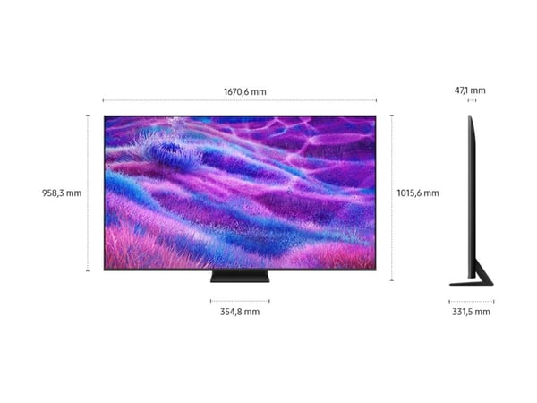 Samsung GQ75QN80FAU - 75" Diagonalklasse QN80F Series LED-bakgrunnsbelyst LCD TV - Neo QLED - Smart TV - Tizen OS - 4K UHD (2160p) 3840 x 2160 - HD...