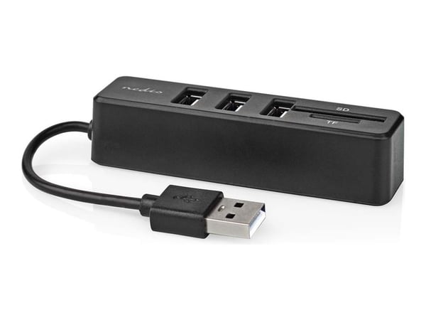 Nedis - Hubb - 3 x USB 2.0 - skrivbordsmodell