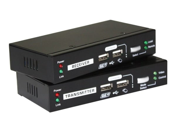 LevelOne KVM-9036 - KVM-utvider - USB 2.0, RS-232, VGA - over CAT 5 - USB - opp til 100 m LevelOne KVM-9036 - KVM-utvider - USB 2.0, RS-232, VGA - over CAT 5 - USB - opp til 100 m