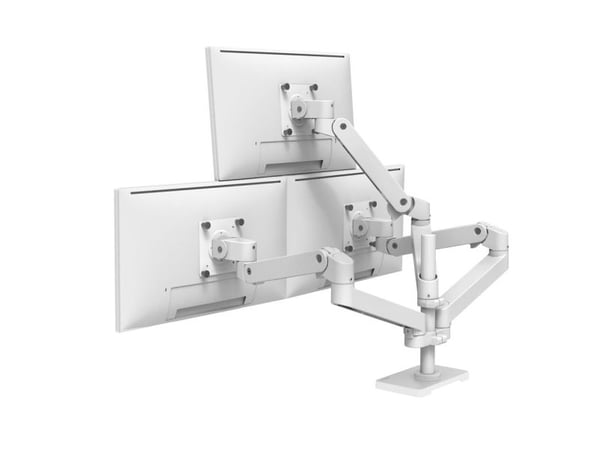 Ergotron LX Pro - Monteringssett (skjermarm, utvidelse, skjermpivot, stangkrave, tilbehørsfastvare) - Konstant kraftteknologi - for flatpanel - utv...