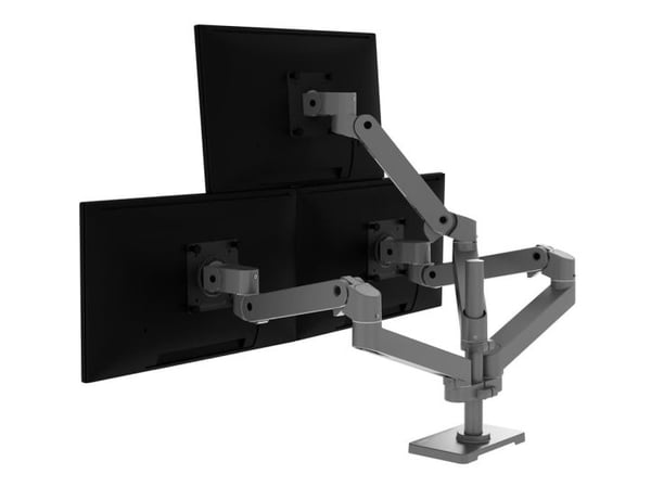 Ergotron LX Pro - Monteringssats (bildskärmsarm, förlängning, bildskärmsarm, stångklämma, maskinvara för tillbehör) - Konstant kraftteknik - för pl...