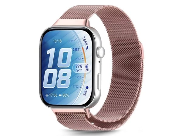 Armbånd til Huawei Watch Fit 3 Tech-Protect Milaneseband gull og rosa