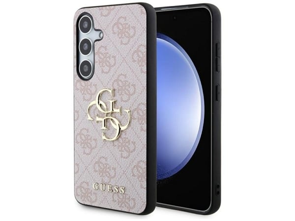 Guess 4G stort metall-logo-etuiet til Samsung Galaxy S24 - rosa