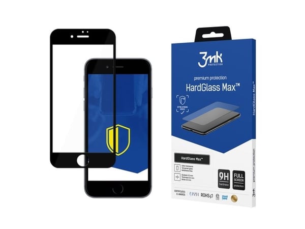 3MK Herdet glass HardGlass MAX svart for iPhone 7 Plus