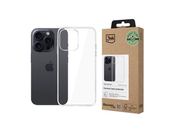 3MK Clear Case Eco, Etui, Apple, Iphone 16 Pro Max, 17,5 cm (6.9"), Gjennomsiktig