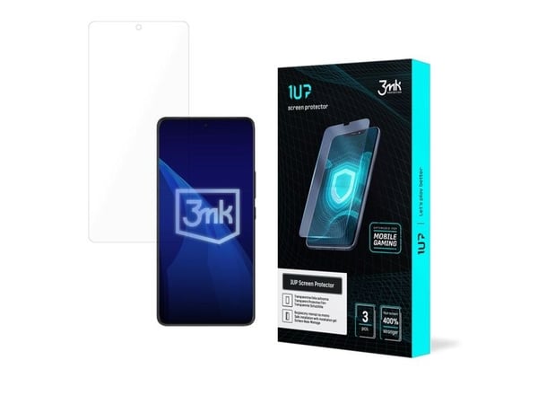 3MK 1UP, Asus, ROG Phone 9, ROG Phone 9 Pro, Slagbestandig, Ripebestandig, Gjennomsiktig, 3 stykker