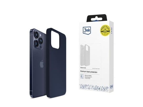 3MK silikondeksel til iPhone 16 Pro 6,3" mørkeblå/mørk marine