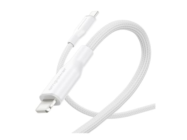 empower by PanzerGlass Racing - Lightning-kabel - USB-C hann til Lightning hann - 1.2 m - sølvhvit - Hurtiglading opptil 60W
