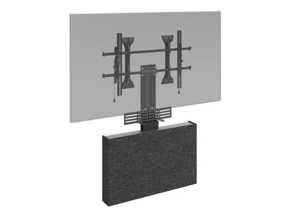 Chief FCASTC Fusion lagringsskap, med frontdeksel av akustisk filt, kompatibel med Chief Fusion: MSM1U, MSA1U,, MTM1U, MTA1U, LSM1U, LSA1U, LTM1U, ...