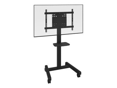 Chief FIT Series - Vogn - for interaktiv flatpanel - mobil - svart - skjermstørrelse: 55"-86"