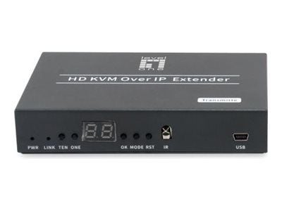 LevelOne HVE-6701T - Video/lyd/infrarød/USB/seriellforlenger - sender - HDMI - over CAT 5e/6/7 - opp til 150 m