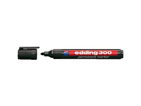 edding 300 - Markør - permanent - svart - 1.5-3 mm