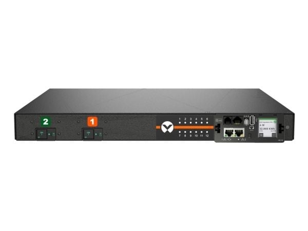 Vertiv PowerIT MGR5M1R5-12CF13-2PS56B2H10-S - Strømfordelerenhet (kan monteres i rack) - AC 230/400 V - 11 kW - 3-fase WYE - Ethernet 10/100/1000, ...