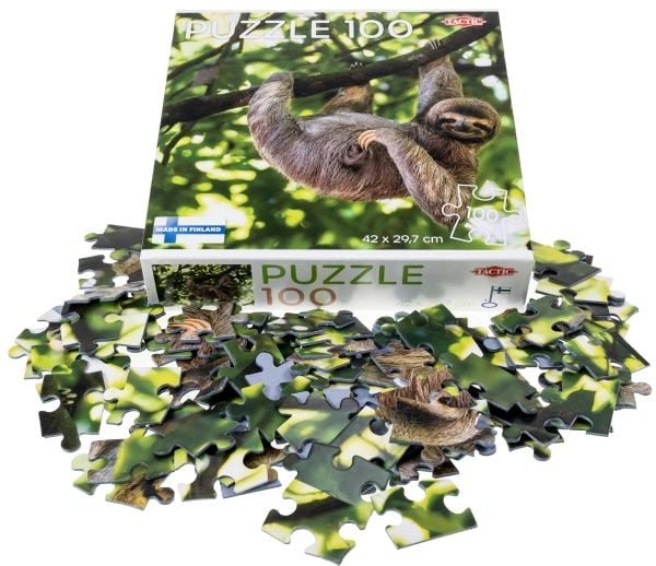 Tactic Puzzle Lovers Sloth hängande i trädet 100 bitar