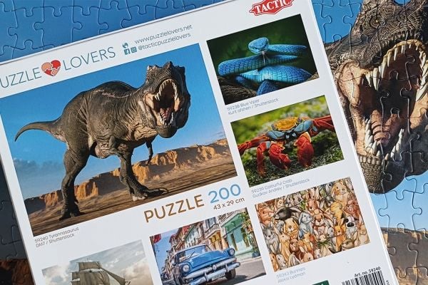 Tactic Puzzle Lovers Tyrannosaurus 200 brikker puslespill