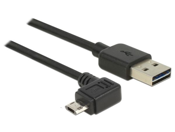 DeLOCK EASY-USB - USB-kaapeli - Micro-USB Type B (han) til USB (han) - 50 cm - 90° stikforbindelse