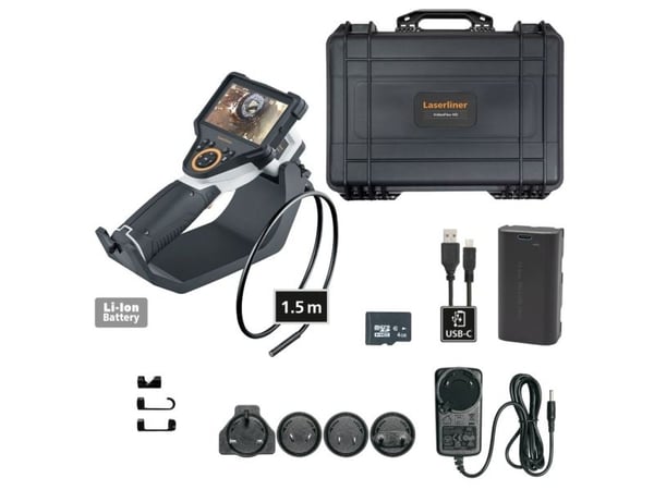 Laserliner VideoFlex HD Duo, 1280 x 720 piksler, 12,7 cm (5"), 1280 x 720 piksler, JPEG, 80°, 2x
