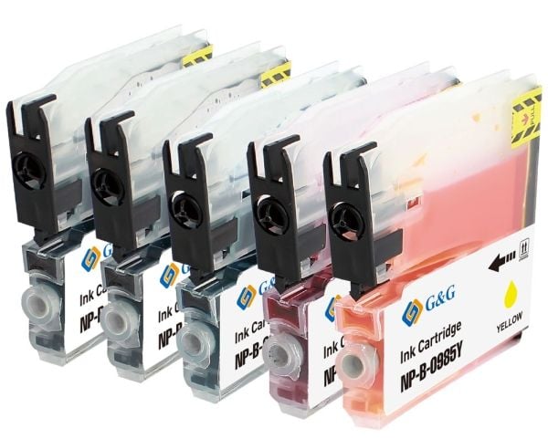 G&amp;G Ink Yhteensopiva GP-B985BKCMY-5P