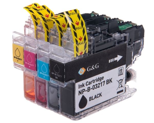 G&amp;G Ink Yhteensopiva GP-B3217BKCMY-4P