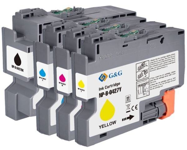 G&G blekk kombinasjonspakke kompatibel sort, cyan, magenta, gul GP-B427BKCMY-4P (GP-B427BKCMY-4P)