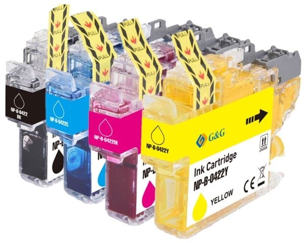 G&amp;G Ink Combo Pack yhteensopiva GP-B422BKCMY-4P