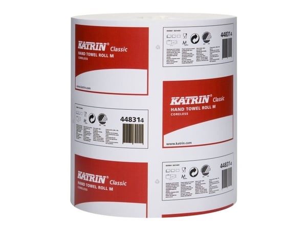 Håndklæderulle Katrin Classic Midi 1-lag 205 mm x320 m uden Hylse Uperforeret - (karton á 6 ruller)