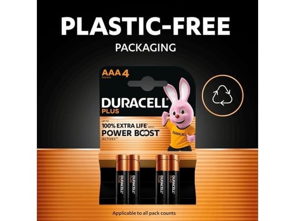 Duracell BASIC LR03, Engångsbatteri, LR03, Litium, 1,5 V, 4 styck