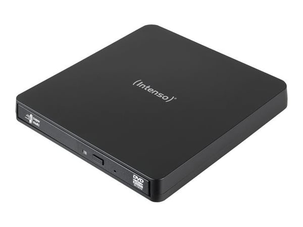 Intenso EOD 400D Slim - Platestasjon - DVD±RW (±R DL) / DVD-RAM - 8x/5x - USB 3.2 Gen 1 - ekstern - svart Intenso EOD 400D Slim - Platestasjon - DVD±RW (±R DL) / DVD-RAM - 8x/5x - USB 3.2 Gen 1 - ekstern - svart