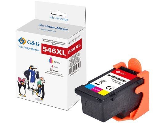 G&G XL-Patron kompatibel med Canon CL-546XL / 8288B01 G&G XL-Patron kompatibel med Canon CL-546XL / 8288B01