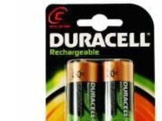 Duracell ladattava C-paristo 3000mAh 2 kpl/pakkaus
