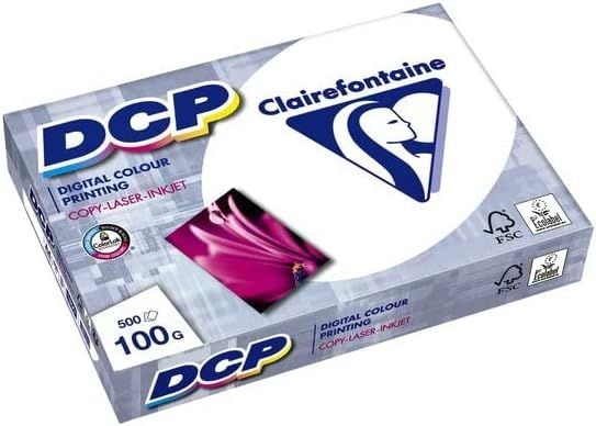 Clairefontaine 1822C, Laser-/Inkjet-utskrift, A3 (297x420 mm), 500 ark, 100 g/m², Hvit, 110 µm