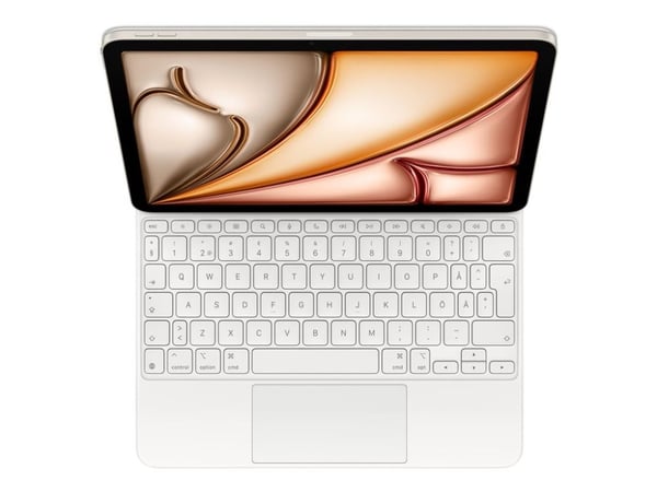 Apple Magic Keyboard - Tastatur og folioveske - med styrepute - Apple Smart connector - QWERTY - Italiensk - hvit - for 10.9-inch iPad Air (4. gene...